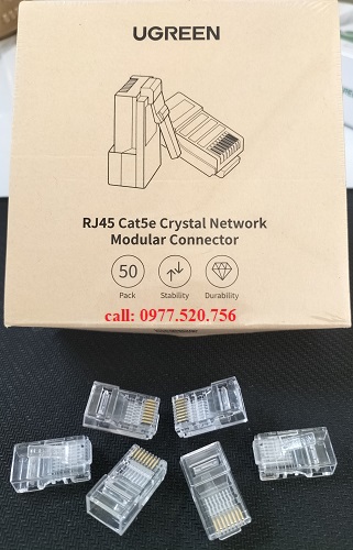 Đầu bấm mạng RJ45 Cat5e Ugreen 20331 ( Hộp=50c)